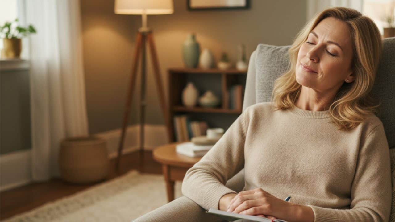 Persoon denkt rustig na over het kiezen van een geschikte burn-out coach