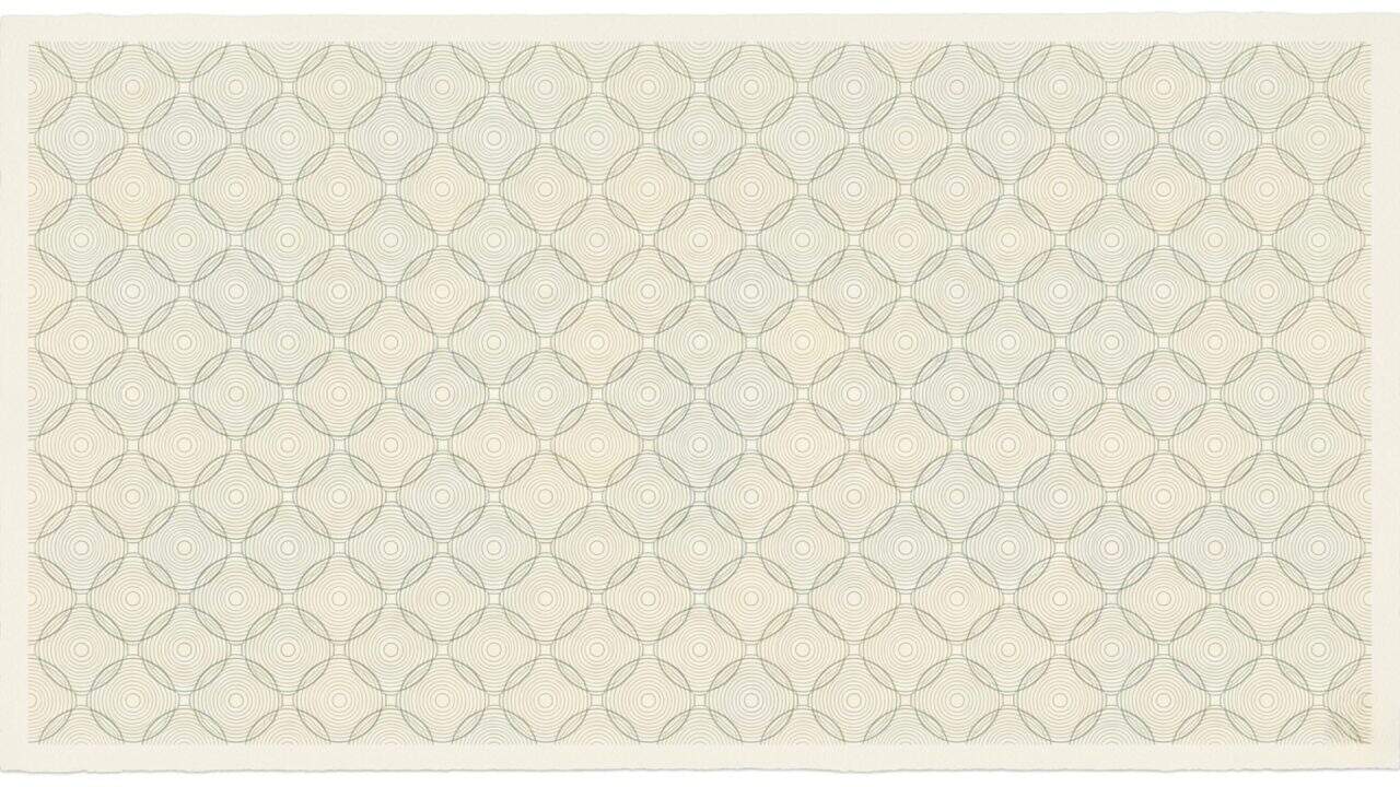 Abstract herhalend patroon van cirkels dat vastzitten in gedragspatronen symboliseert