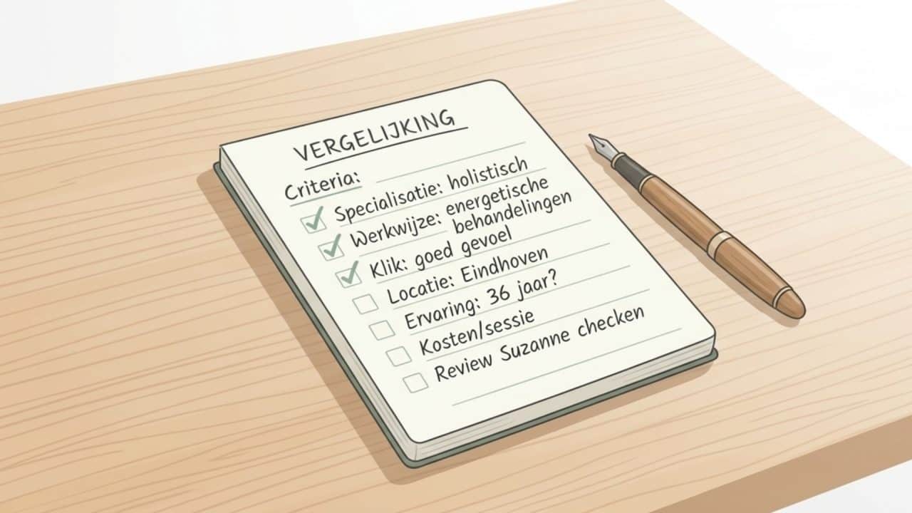 checklist met aandachtspunten voor het kiezen van een gezondheidscoach