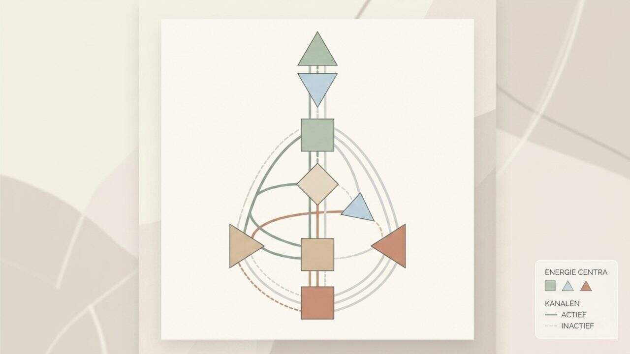 Overzicht van een Human Design chart analyse zonder mensen