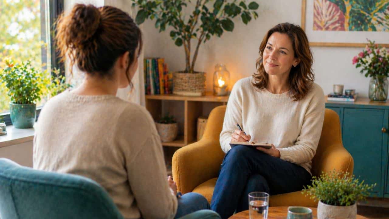 Rustig coachgesprek waarin iemand inzicht krijgt en leert verantwoordelijkheid los te laten